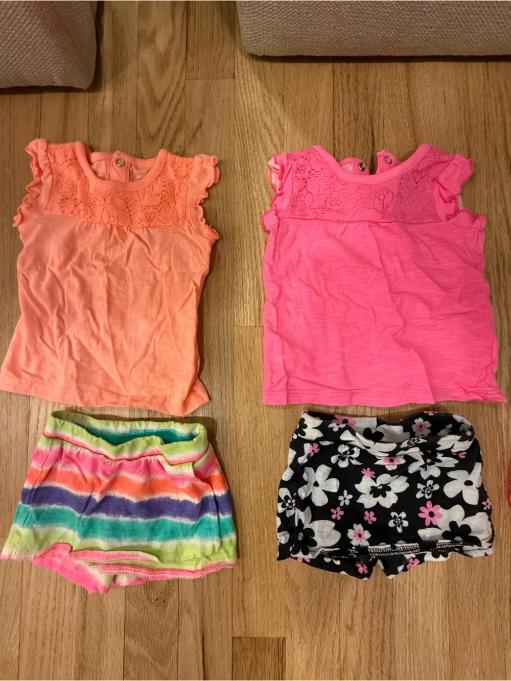 Jumping Beans mix and match Tank Tops and Skorts sets